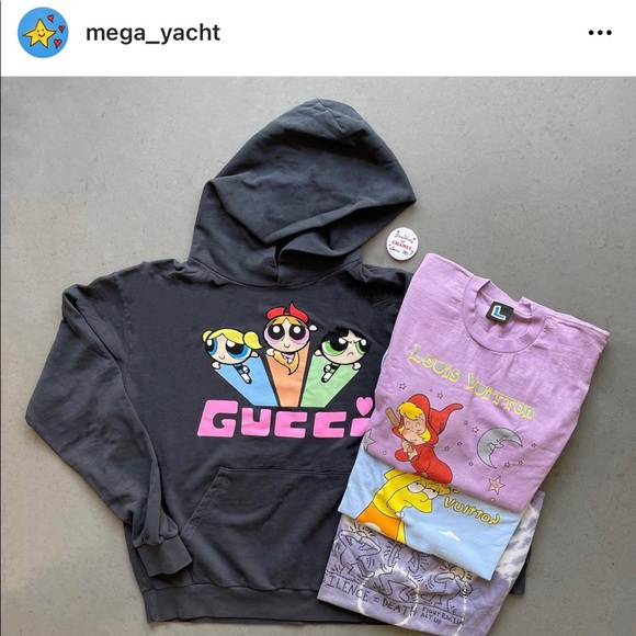 COPY - Mega yacht hoodie (black power puff Gucci girls) - Picture 4 of 4
